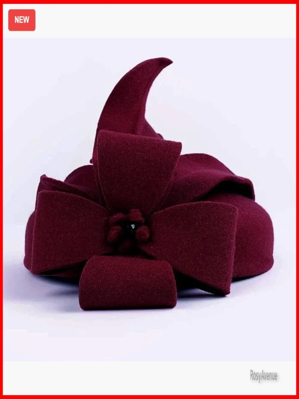 Vintage Wool Felt Cloche Fedora Hat Winter Church Wedding Derby - Picture 6 of 7